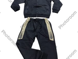R83592 CHANDAL NEGRO DE DOS PIEZAS CON CAPUCHA 8-16