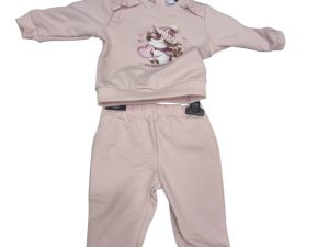R1074 CONJUNTO NIÑA 2PIEZ UNI 3M-18M