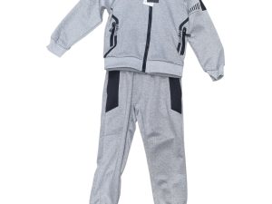 R83600 CHANDAL NIÑO CREMALLERA GRIS 4-14