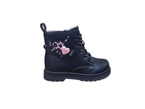 432 BOTITA CORDONES CORAZON ROSA 25-30