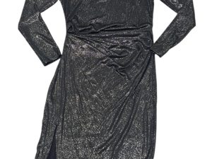 R8222 VESTIDO MEDIA PIERNA METALIZADO 36-44