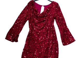 R9305 VESTIDO LENTEJUELAS CUELLO CAIDO 38-46