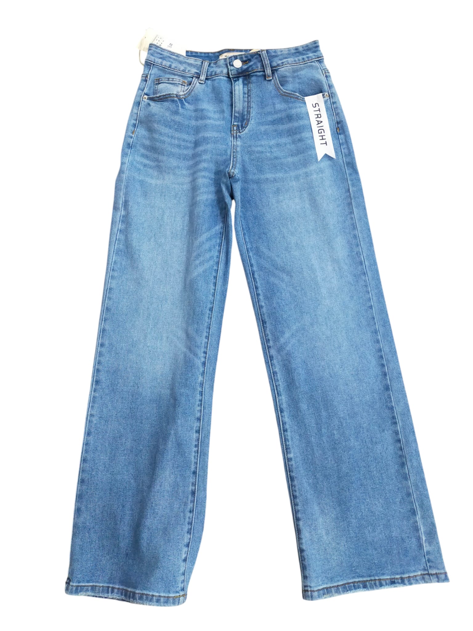 R3035 PANTALON VAQUERO PATA ANCHA CLARO34-44
