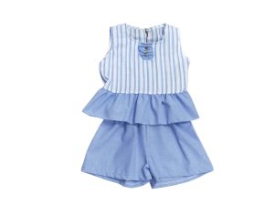 R5246 CONJUNTO DE NIÑA RAYITAS DE 9MESES A 36 MESES