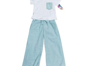 R5040 CONJUNTO RAYA VERDE T.4-14